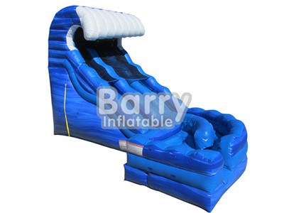 Commercial Cheap Price Blue Curve Wave Inflatable Water Slides For Sale BY-WS-002